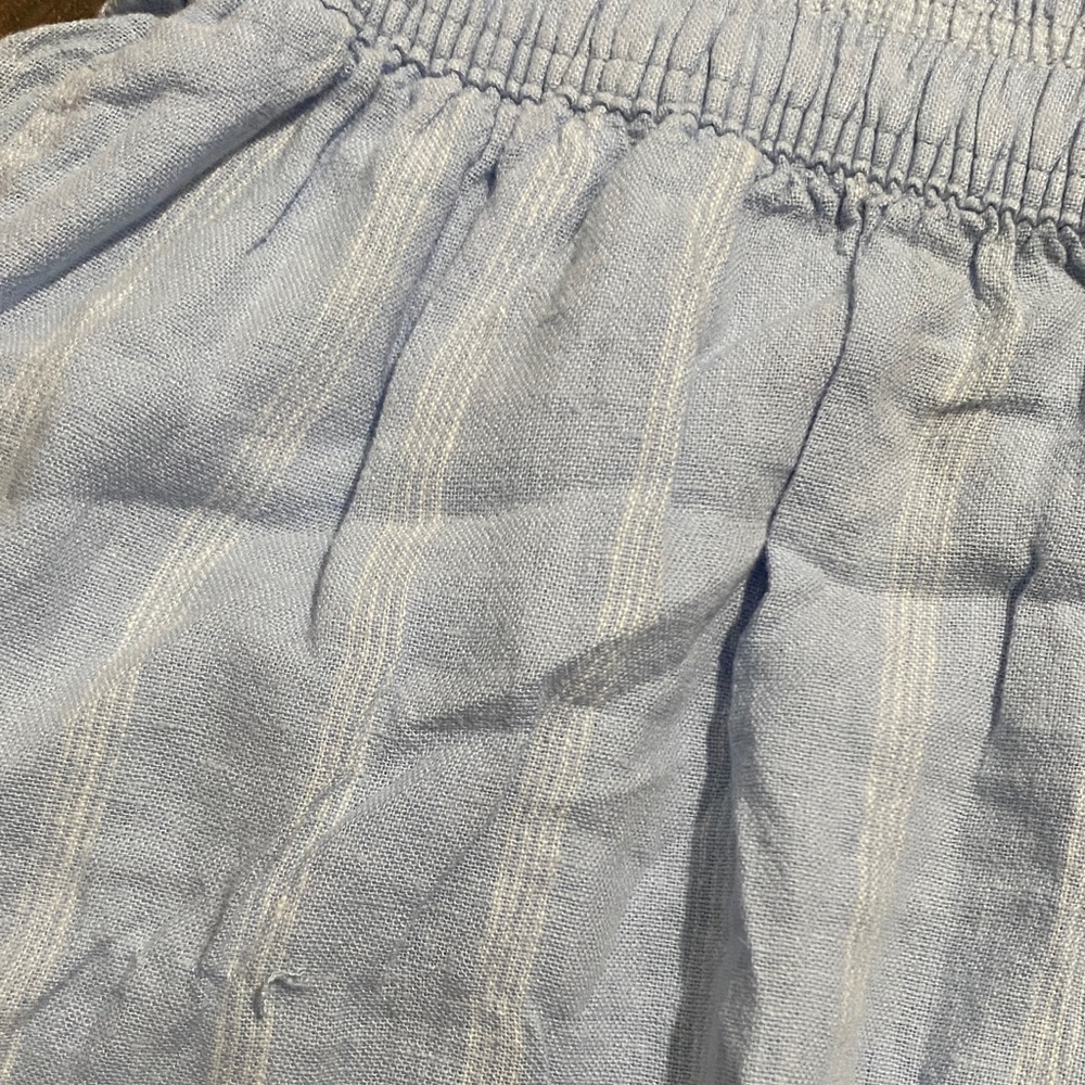 Ava & Viv womens Casual Light Blue Striped Pants - Picture 3 of 4
